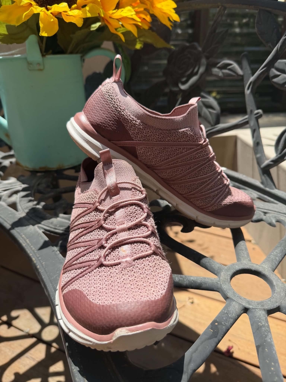 Skechers Women's Knit Slip-On Walking Sneakers - Dusty Mauve